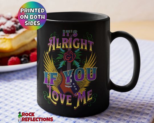 Music Mug Rock N Roll Mug Guitar Lover Gift Classic Rock Music And Coffee Lover Gift For Rocker Tom Petty Tribute Breakdown Lyrics