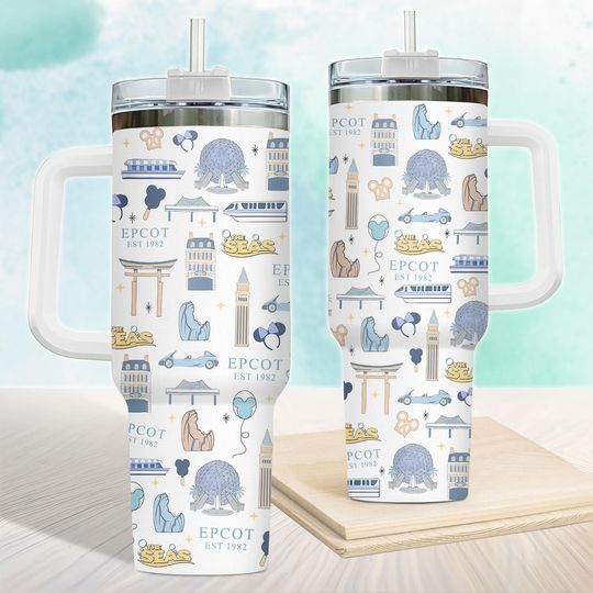 Disney Epcot Since 1982 Tumbler 40oz, Disney Epcot Tumbler, Disney Trip 2025 Tumbler, Disney Epcot World Tour 1982