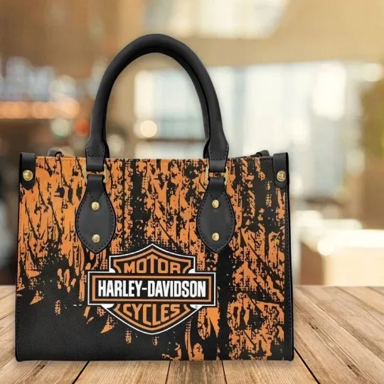 Harley Racing Davidson Leather Handbag, Women's Leather Bag Gift