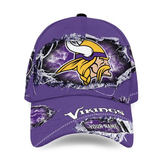 Discover Personalized Minnesota Football Team Vikingss Sport Unisex Classic Cap Gift