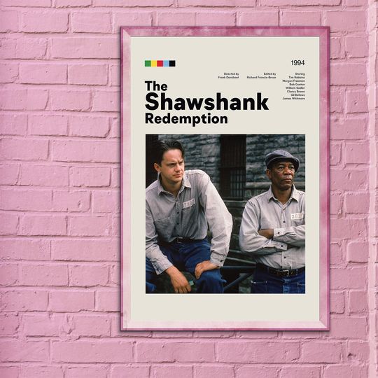 The Shawshank Redemption Poster Andy Dufresne Poster The Shawshank Redemption  Minimal Poster
