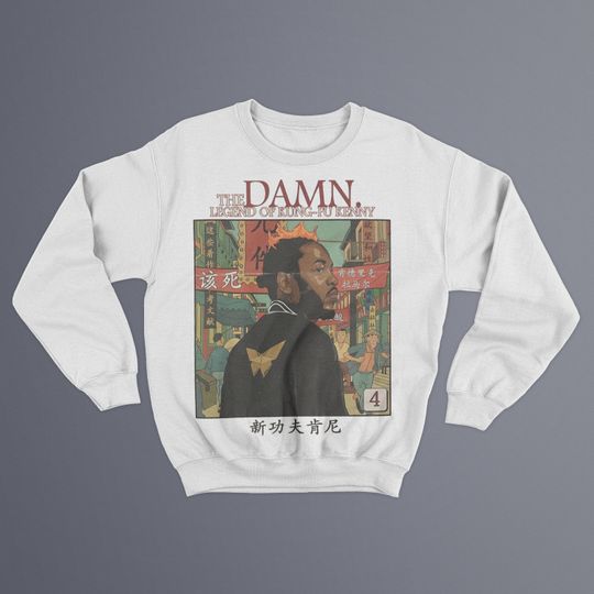Kendrick Lamar DAMN Sweatshirt, Graphic Pullover, Unisex Rap Merch, Concert Shirt