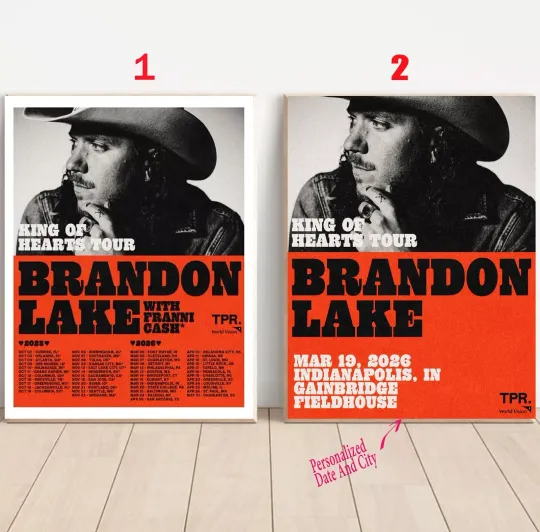 Custom Brandon Lake Tour 2025 Poster