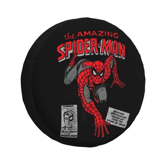 Spider-Man Retro Comic Spare Tire Cover