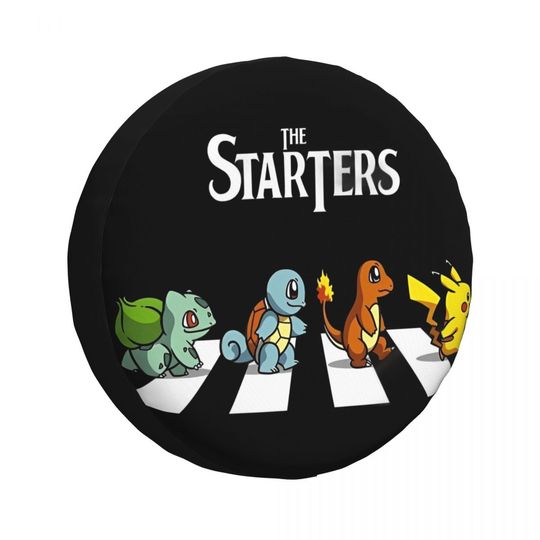 PKM Characters Cartoon Squirtle Pika Spare Tire Cover