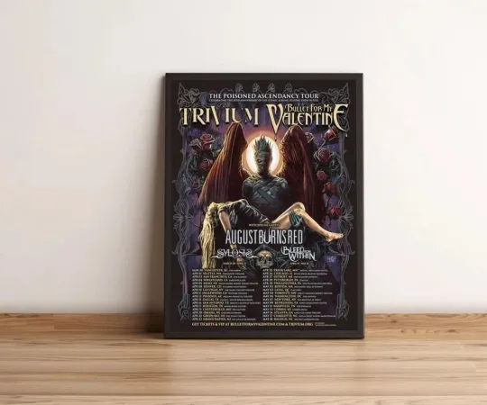 Bullet for My Valentine and Trivium North American Tour 2025 Poster