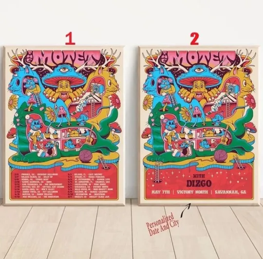 Custom The Motet Summer Tour 2025 Poster