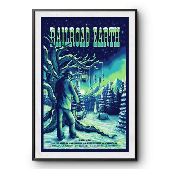 Railroad Earth Tour 2025 Winter Poster