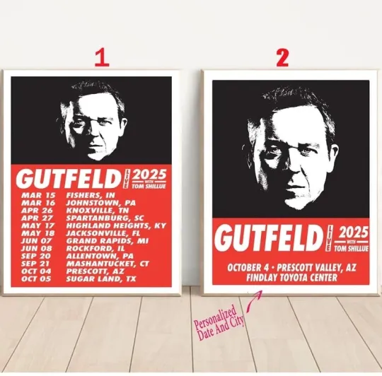 Custom Join Greg Gutfeld 2025 Tour Poster