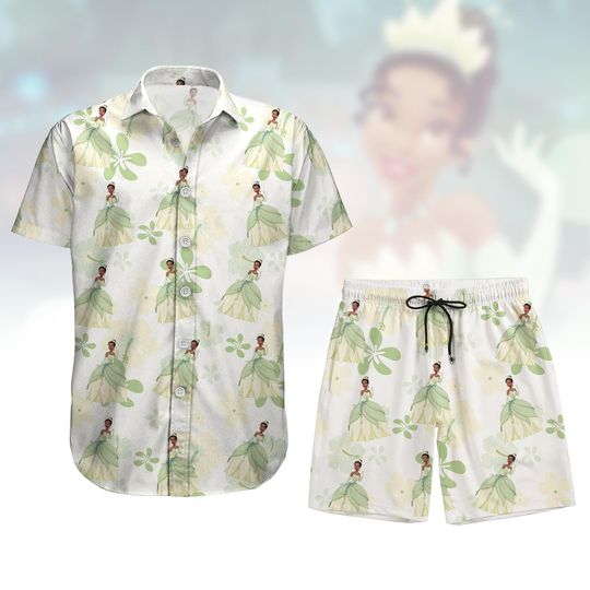 Disney Tiana Button Shirt, Disney Princess Shirt and Shorts, Princess And The Frog Shirt Women, Magic Kingdom Shirt Men, Disney Shirt
