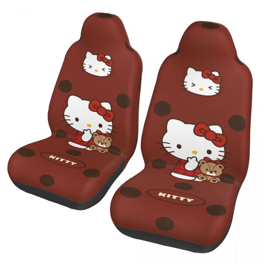 Hello Kitty Cartoon Car Seat Covers