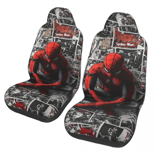 Spider-Man Car Seat Covers Front Seats 2 Pieces