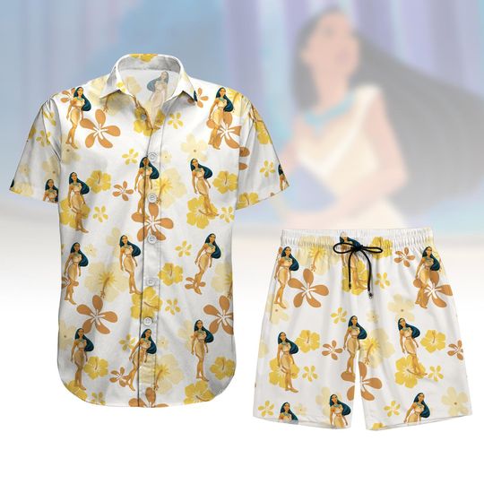 Disney Pocahontas Button Shirt, Disney Princess Shirt and Shorts, Pocahontas Shirt Women, Magic Kingdom Shirt Men, Disney Shirt