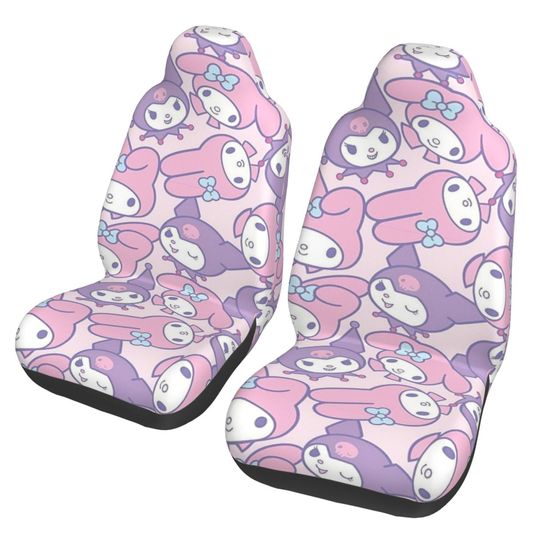 Kawaii My Melody and Kuromi Car Seat Covers
