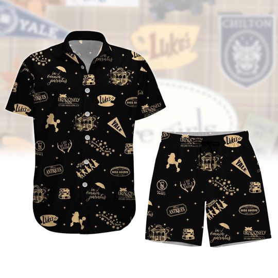 Gilmore Girls Button Up Shirt, Stars Hollow Shirt And Shorts, Gilmore Fan Gift, Luke Coffee Diner Shirt For Men, Tv Series Blouse Shirt