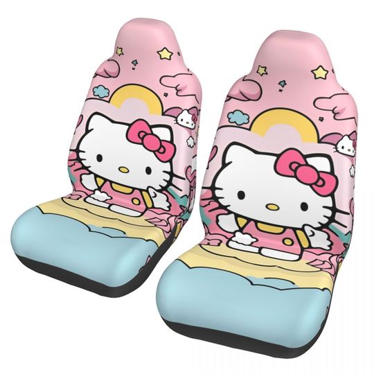 Hello Kitty Cartoon Car Seat Covers