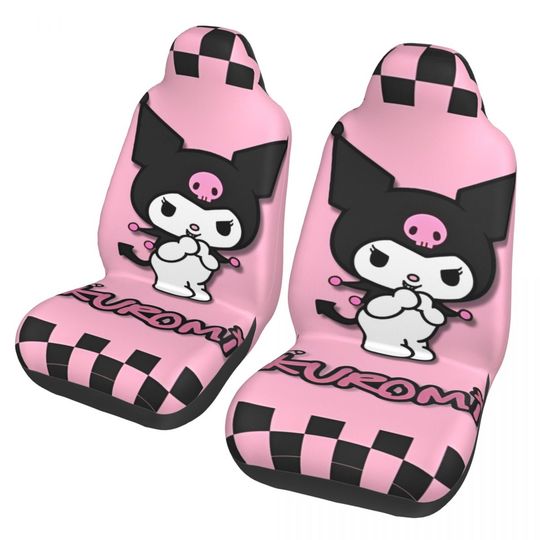 Kuromi Cartoon Car Seat Covers Front Seats