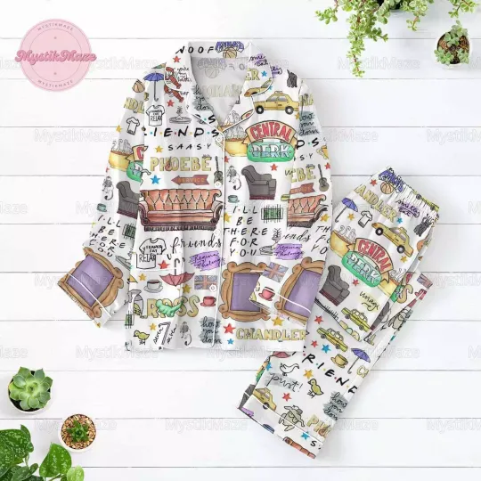 Discover Friends Pajamas Set, Friends Movie Holiday Pajamas, Friends Womens Pajamas