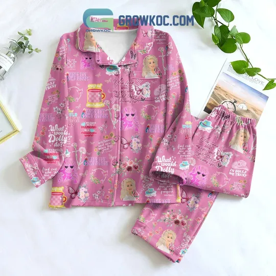 Dolly Parton You Look Into My Eyes And Light Those Dreamy Eyes Pajamas Set
