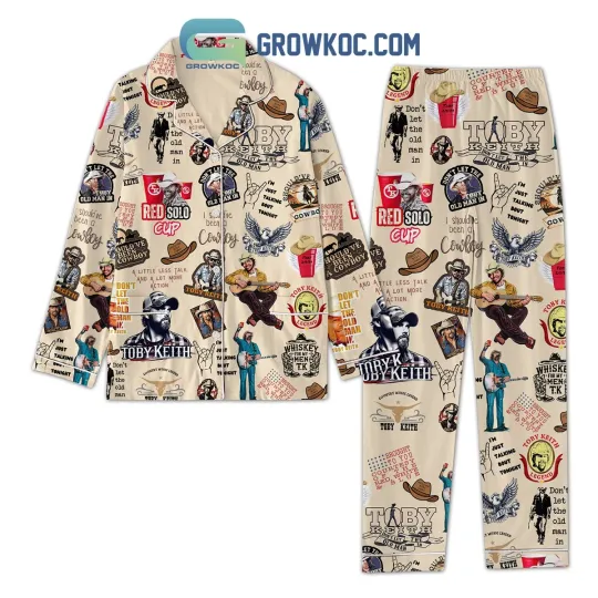 Toby Keith Been A Cowboy Fan Polyester Pajamas Set