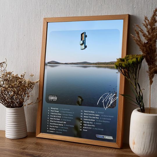 Post Malone F-1 Trillion Poster | Country Album Art | Gift for Music Lovers