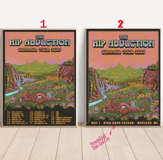 Custom The Hip Abduction Summer Tour 2025 Premium Matte Poster