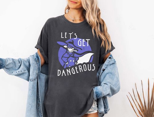 Disney DuckTales Darkwing Duck Let's Get Dangerous T-Shirt, Darkwing Duck Shirt, Disneyland Family Matching Shirt, Magic Kingdom, WDW Tee