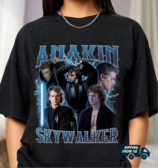 Retro Anakin Skywalker Shirt, Darth Vader T-shirt, Star Wars Movie Shirt Men Women, Galaxy Edge Fan Gift For Him