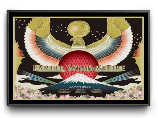 Poster Earth, Wind & Fire Poster Japan 2025 Tour Poster, gift fans