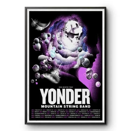 Yonder Mountain String Band 2025 Winter Tour Poster