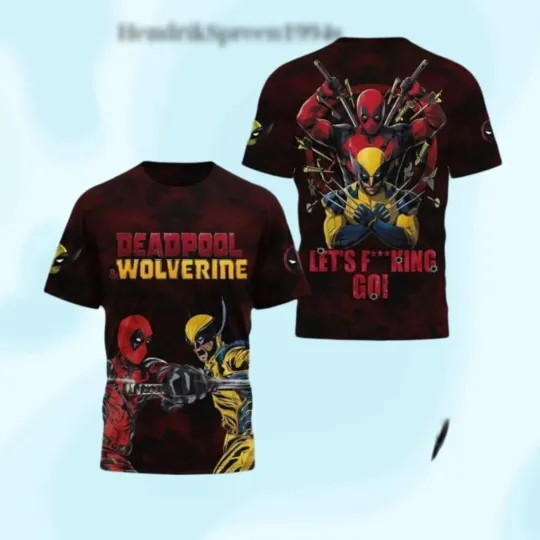 Deadpool And Wolverine 3D T-SHIRT Mother Day Gift All Over Print