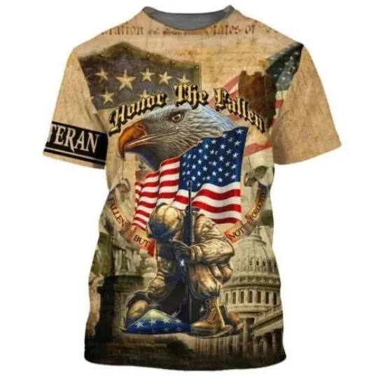 Us veteran eagle 3D T-SHIRT Mother Day Gift All Over Print Best Price Us Size