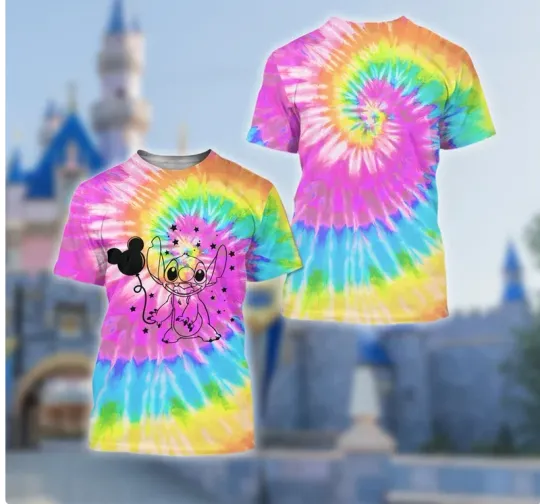 Stitch With Balloon 3D T-SHIRT The Mother Day Gift Christmas Gift Halloween Gift