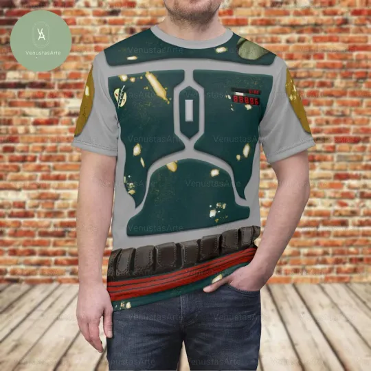 Boba Fett Costume 3D T-SHIRT MOTHER DAY GIFT ALLL OVER PRINT BEST PRICE US SIZE