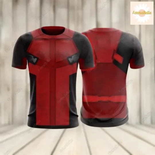 Deadpool Halloween Costume 3D T-SHIRT US SIZE MOTHER DAY GIFT ALL OVER PRINT