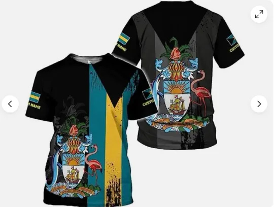 Personalized Bahamas 3D T-SHIRT The Mother Day Gift US Size Christmas Gift