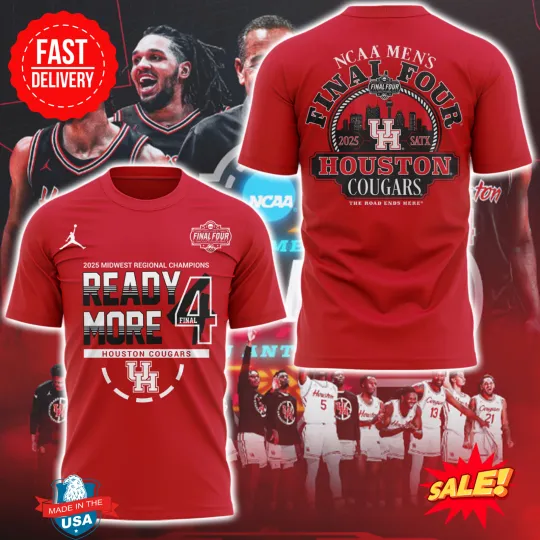 2025 Limited Edition Houston Men’s Hoop Final Four 3D TShirt