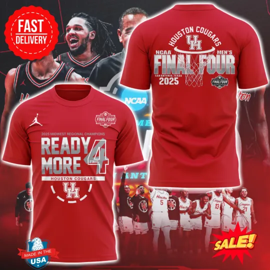 2025 Limited Edition Houston Men’s Hoop Final Four 3D TShirt
