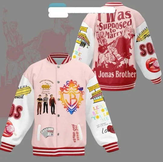 Jonas Brothers I Was Suppose To Marry Jonas Brother Baseball Jacket