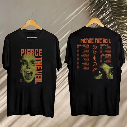 Pierce The Veil I Can  39 t Hear You Tour 2025 Shirt  Pierce The Veil Concert