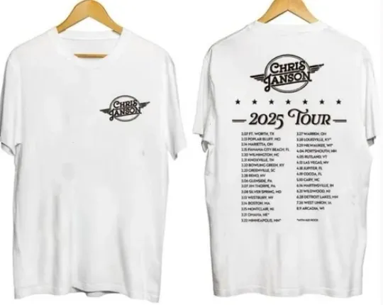 Discover Chris Janson Tour 2025 Shirt All Size  For Fan Gift  Best Price
