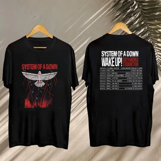 SYSTEM OF DOWN Concert 2025 Tee  SYSTEM OF DOWN Fan Shirt