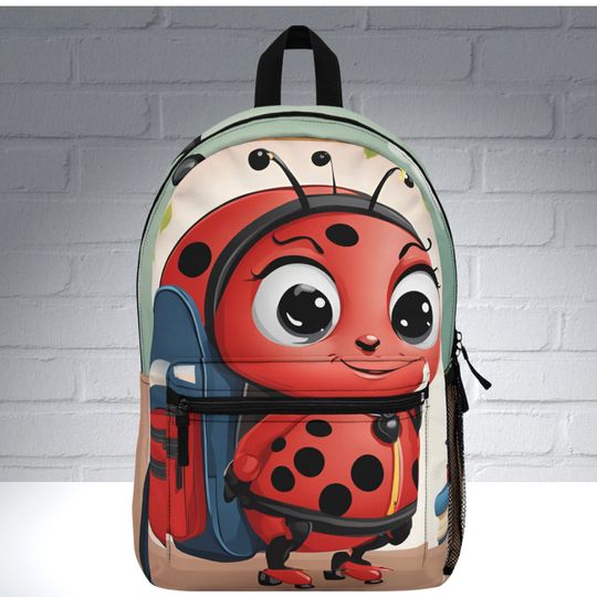 Adorable Ladybugs Book Lovers Bookbags for Kids, Loveable Grasshopper and Bees Backpack for Kids, Personalized Kid Bags, Gifts for Kids