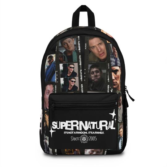 Supernatural Dean Winchester Backpack overnight bag Gift for her Winchester Bros Book bag Supernatural gift Supernatural Merch School bag