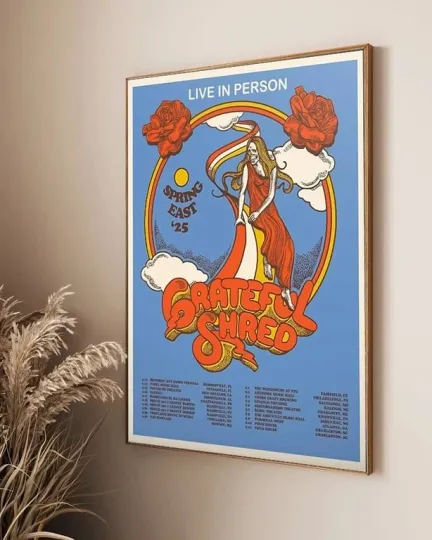 Grateful Shred Spring East Tour 2025 Poster