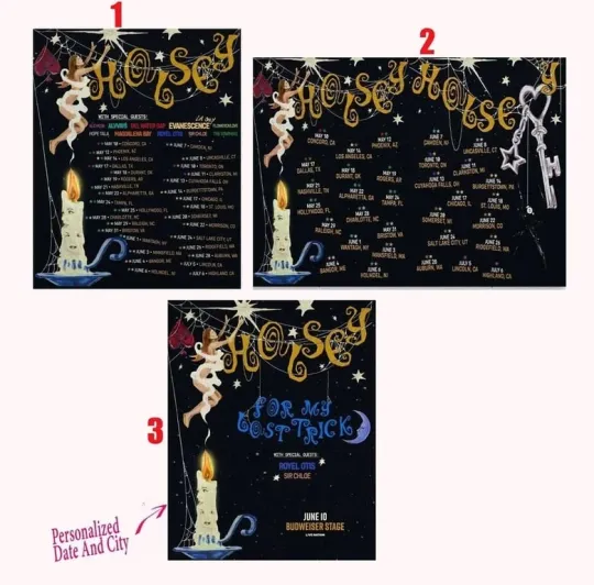 Discover Custom Halsey Announces 2025 US Tour Poster