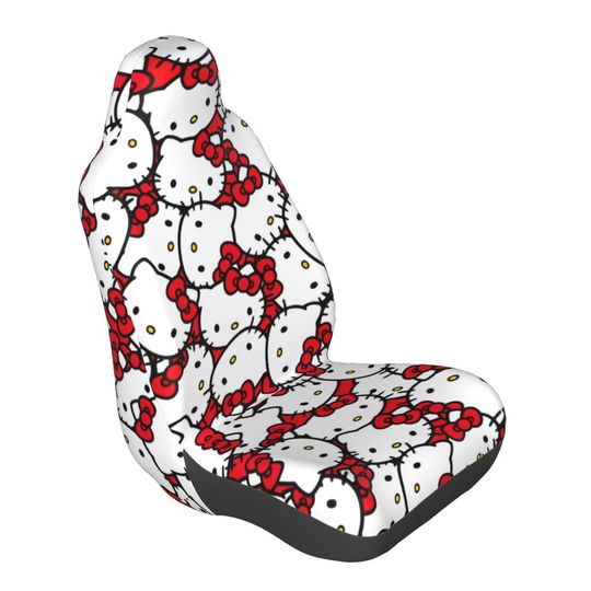 Hello Kitty Head Front Seat Cover