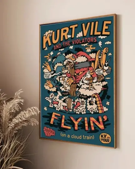 Discover Kurt Vile and The Violators Flyin' Summer Tour 2025 Poster