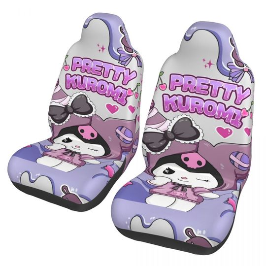Sanrio Kuromi Purple Car Seat Covers