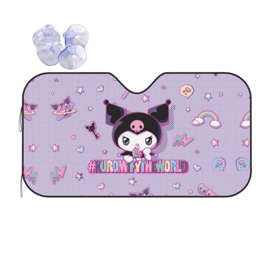 Sanrio Kuromi Car Sun Shades